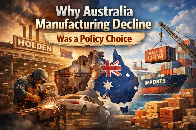 Australia manufacturing decline.