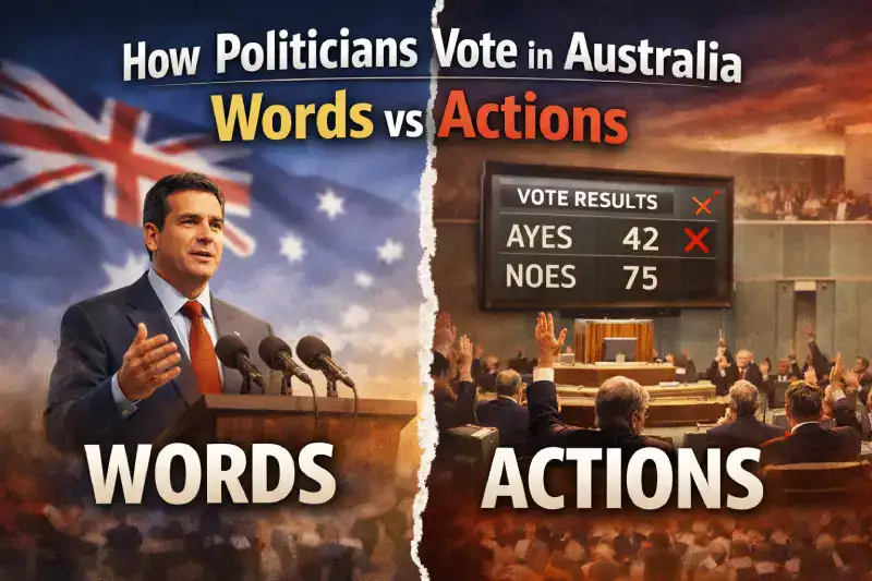 How politicians vote in Australia.