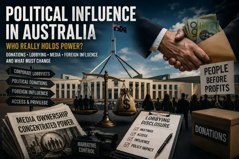 Political influence in Australia.